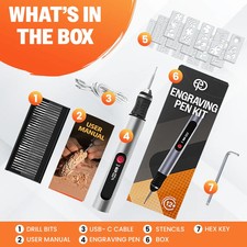 Electric Engraving Pen Kit | DIY Etching Tool for Metal, Wood, Glass, Leather