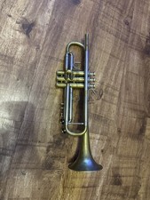 Bach Strad 37 Bb Trumpet with Legend UK receiver. Raw Brass.