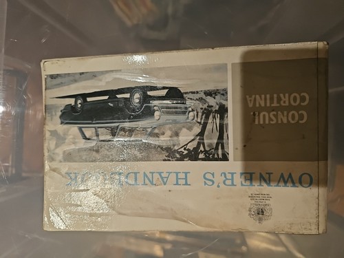 Consul cortina owners handbook - consul,