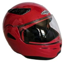 CABERG J1 Plus Helmet Size M Flip Front Red Black