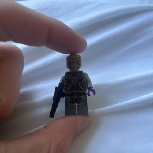 Lego plastic minifigure grey - grey, &