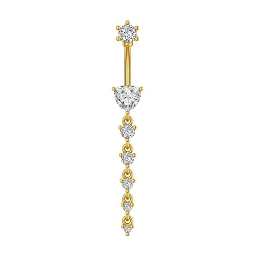 Belly bars button - piercing, bar