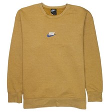 Nike Mens Yellow Pullover Crew