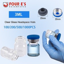 500PCS 1000PCS 3ml Glass Vials