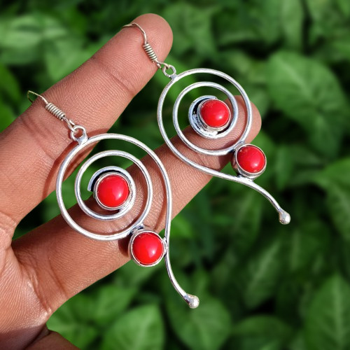 Buy red coral gemstone - coral, spin