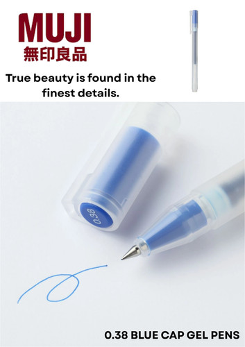 Muji fine point gel - gel, with