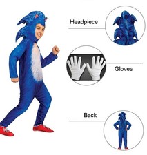 Boys Hedgehog Sonic Costume