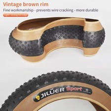  JILÜER quality 26x4.0 fat tyres ebike road 4" inch wide smooth quiet ridstar