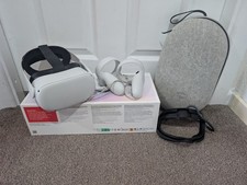 Meta Quest 2 VR Headset - 128Gb Boxed With Controllers, Elite Head strap, Case