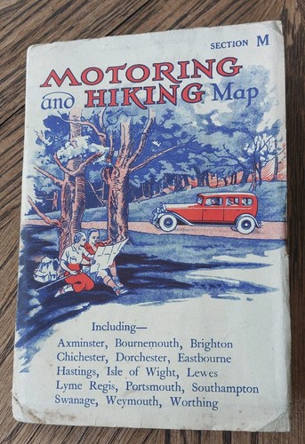 1930s motoring and - and, map