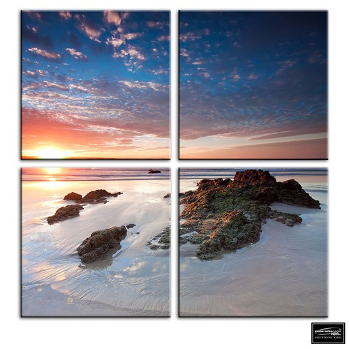 Seascape beach sunset - seascape,