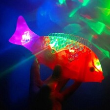 Electric Fish Toy 1PCS Simulation Swimming Kids LED Lighting Music Interaction