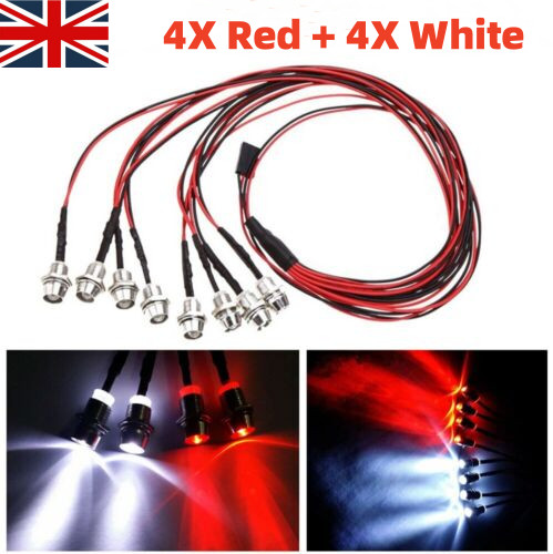 8pcs truck red - 8pcs, lights