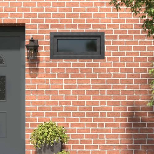 Basement window anthracite pvc - basement,