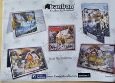 Kanban Winter Christmas Cottages  Kit Plus Extras