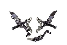 BMW S1000RR M PACKAGE 2025 GILLES FXR BLACK REARSETS FOOTRESTS ADJUSTABLE RACE