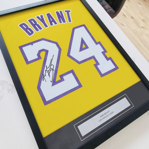 Kobe bryant print framed - #24,