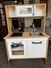 IKEA Duktig Kids Wooden Toy Play Kitchen White/Natural