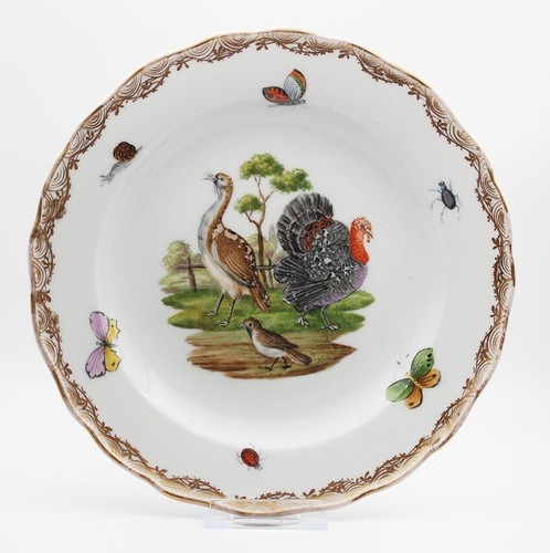 Meissen dinner plate bird - dinner, plate,