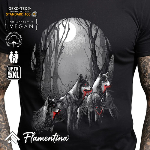 Wolf haven mens tshirt howling - haven,