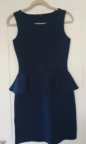 Evita navy blue peplum - navy, |