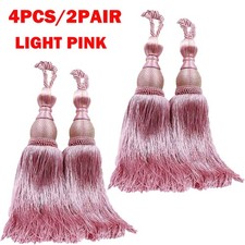 4Pc Large Light Pink Curtain