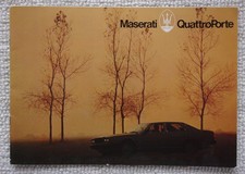 MASERATI QUATTROPORTE III orig 1979 Sales Brochure - English Text