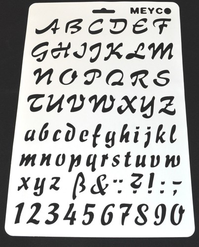 Wall stencil reusable alphabet - wall,