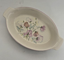 Vintage Poole Pottery Ovenproof Serving Dish Sweet Pea Design