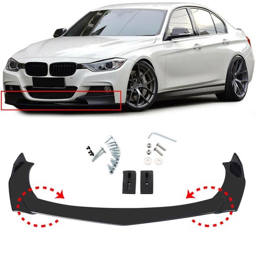Gloss black car - black, front
