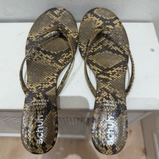 Snakeskin Print Sandals