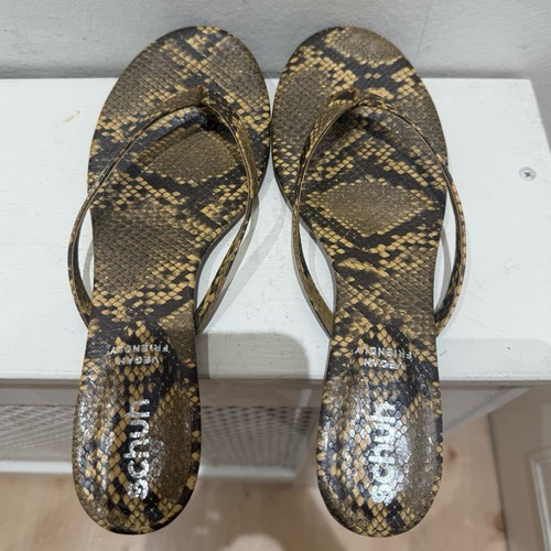 Snakeskin print sandals - print,