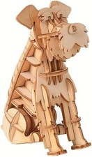 3D Wooden Dog Puzzle Assembly