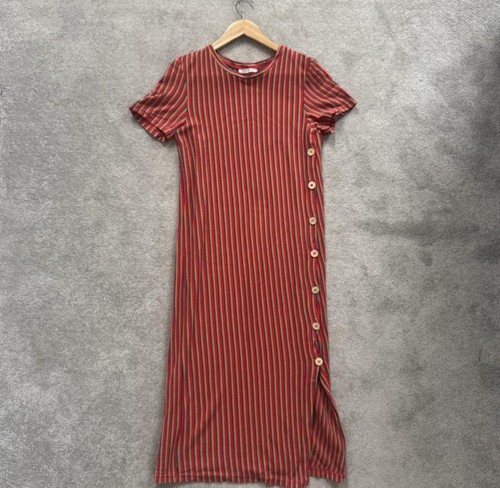 Zara red stripe midi - zara, dress