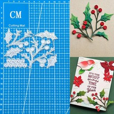 Holly leaves fruits metal - &,