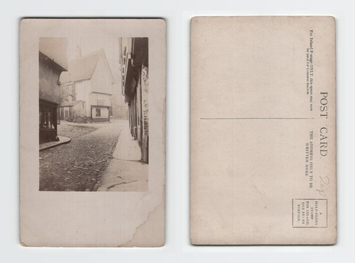 Postcard vintage cobbled - vintage,