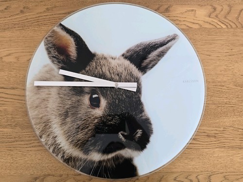 Karlsson wall clock rabbit - clock,