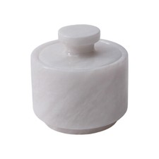 Single salt cellar with lid
