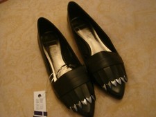 Hi by Henry Holland flat black shoes size 7 eur 40 debenhams