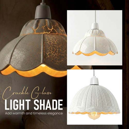 Crackle glass light shade - crackle,