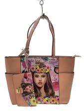 Nicole Lee handbag, PVC, pink