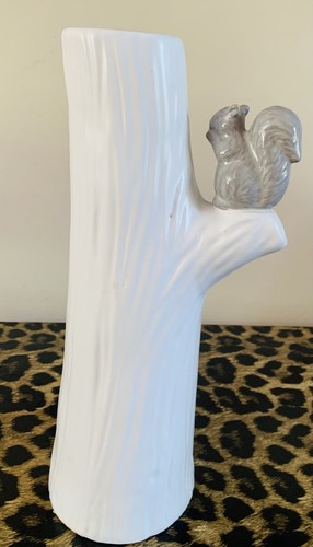 White grey squirrel vase by - /,
