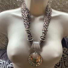 Lovely Scarf Necklace Pendant