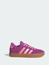 Adidas VL Court 3.0 Trainers Juniors Girls Purple/Pink Size UK 2 (Ref182)