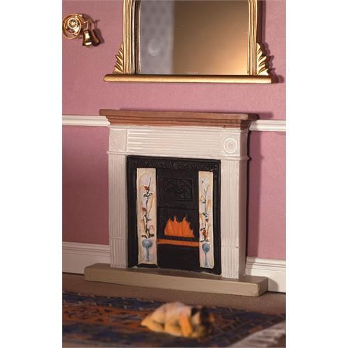 Victorian fireplace from dolls - victorian,