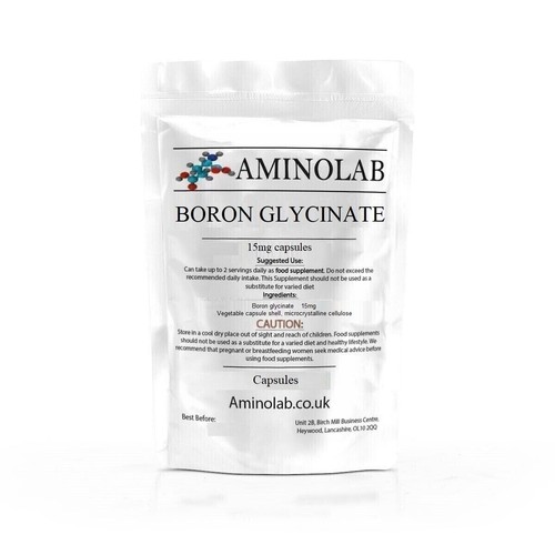 Boron glycinate 15mg capsules - 15mg,
