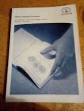 TOYOTA HILUX FORTUNER SAT NAV NAVIGATION SYSTEM OWNERS MANUAL Pre-owned VGC 