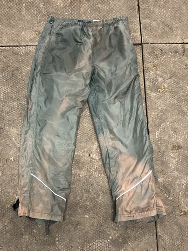 Green waterproof trousers - trousers, for