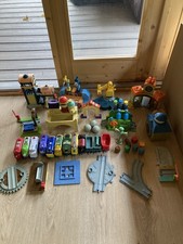 Large Chuggington Train Track Set Bundle Buildings &Trains 