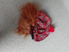 Scottish Fancy Dress Jimmy Hat Red Tartan